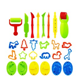 YSTrillion Pack of 26 Dough Accessories, Dough Set for Children, Kneading Tool Dough Plasticine Tools for Home and School