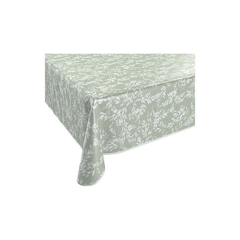 Oilcloth Tablecloth Wipe Clean Non-Slip with Piping Band Square Round