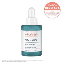 AVENE Cleanance Sérum Exfoliante AHA, Anti-imperfecciones, Piel Grasa y Sensible, con Ácido Láctico y Succínico, 30ml