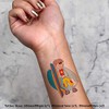 4 x 'Surf Boy' Temporary Tattoos - Water Resistant, Skin-Safe,
