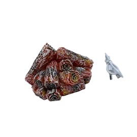 F Fityle LED Fireplace Lantern Decorative Crafts Retro Indoor Outdoor Art Decor Simulation Fireplace Lamp Fireplace Light for Bedroom, B