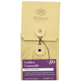 Whittard of Chelsea Golden Camomile Tag and Envelope (Pack of 2, Total 50 Teabags)