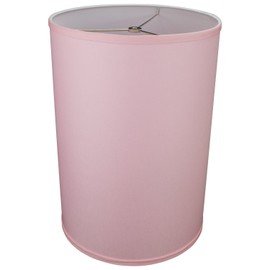 FenchelShades.com 12" Diameter x 17" Height Drum Lampshade Retro Rustic Vintage Hardback USA Made (Peony)