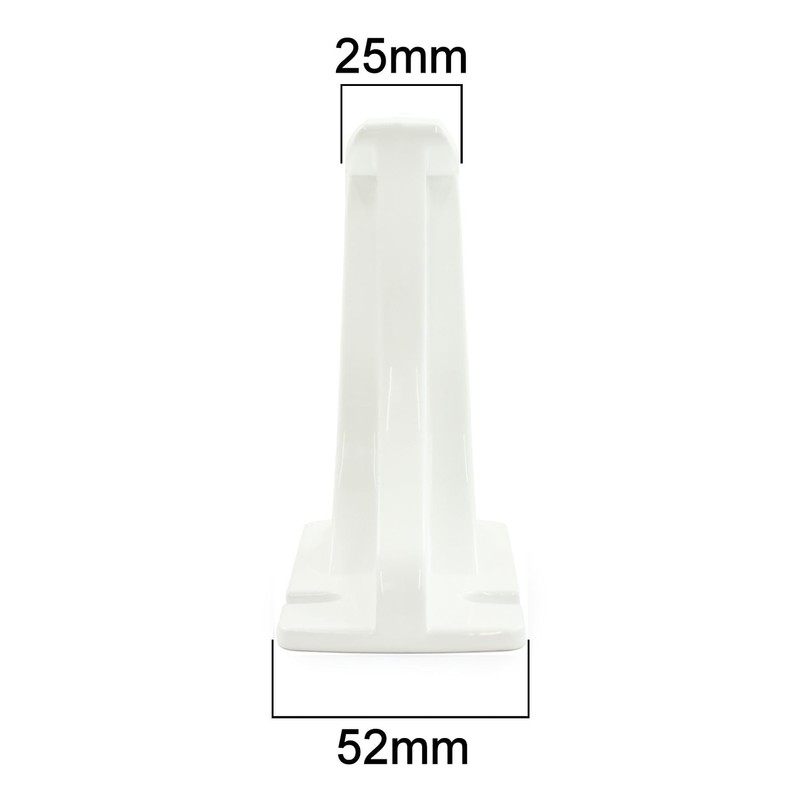 Hot Flow Single Traffic White Column Radiator Foot - 100mm