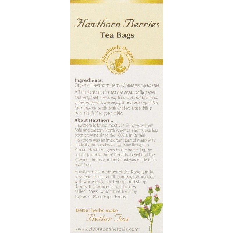 Hawthorn Berries Tea Organic 24 BAG