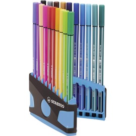 Premium Felt Tip Pen - STABILO Pen 68 Colorparade 20 Assorted Colours