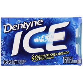 Dentyne Ice Peppermint, 16 Count (Pack of 9)