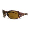 Calabria 645SB Designer Bi-Focal Reading Sunglasses in Amber ; +3.50