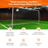 Vallerta Folding Soccer Goal (12'x6',10'x6',7'x5'), Portable, Light Weight, Steel Frame,
