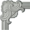 Ekena Millwork PML10X10PM-CASE-4 Pompeii Corner (4-Pack) Panel Moulding, 10 5/8"W