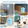 HERCHR Modern Cuckoo Clock, Birdhouse Blue Wall Clock, Cuckoo Clock