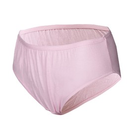 Aimisin Women Disposable 100% Cotton briefs, Medium, 5 Pack Pink Panties for Travel Pregnancy Postpartum