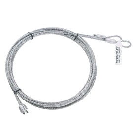 sourcing map 2 Pieces 8.6 Feet 2 Metres Garage Door Cable 3mm Diameter Torsion Spring Wire Cable Galvanised Steel