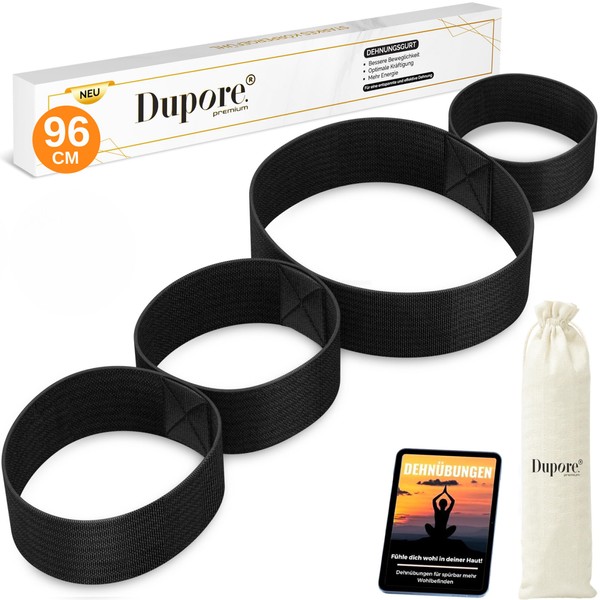 DUPORE 96 cm Yoga Strap with 4 Loops & Stretching