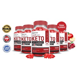 Justified Laboratories Trim Tummy Keto Extreme ACV Gummies 2000MG Apple Cider Vinegar 300 Gummys