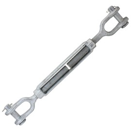 US Cargo Control 1-1/4 Inches x 12 Inches Galvanized Jaw and Jaw Turnbuckle