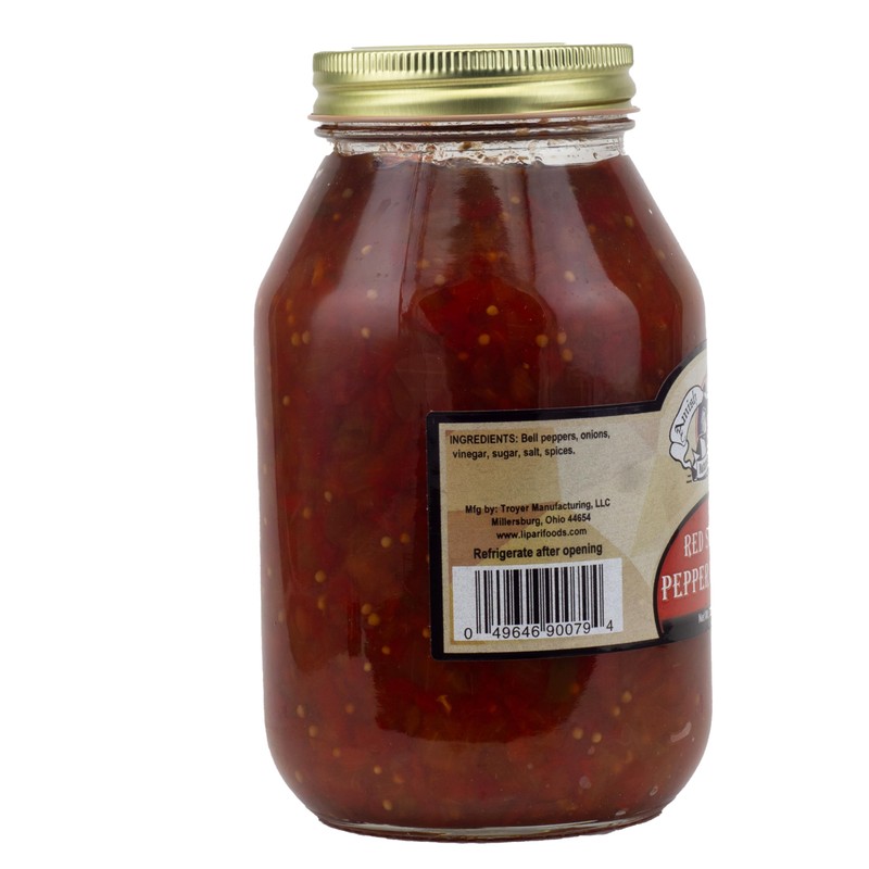Amish Wedding Red Sweet Pepper Relish 32 Ounces (Pack of