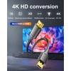 Micro HDMI to HDMI Cable 4K 60Hz, MicroHDMI Adapter Cord
