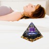 Orgone Pyramid for Positive Energy, Amethyst Crystal Sphere Pyramid, Protection