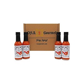Venom Datil Pepper Hot Sauce Gift Box, Includes 4 Bottles, 5 oz each