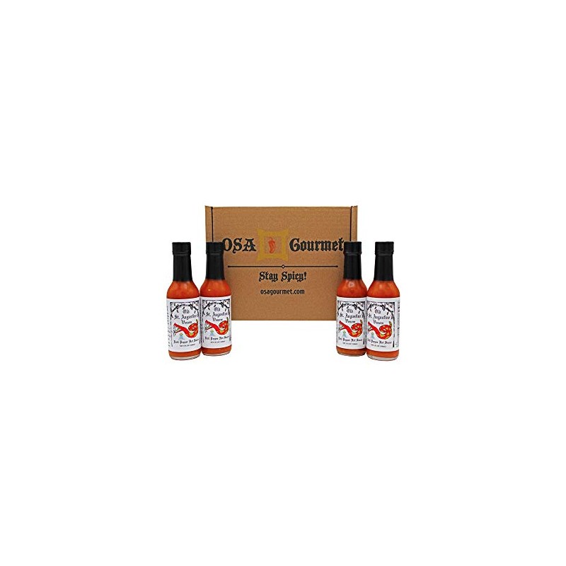 Venom Datil Pepper Hot Sauce Gift Box, Includes 4 Bottles,