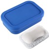Portable Soap Dish, Waterproof Silicone Soap Box Container with Draining