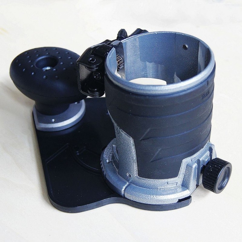 KATSU Trimmer Router Offset Base, Fully Adjustable, for Electirc or
