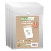 eco-eco A5 50% Recycled Clear Transparent Portrait Press Stud Popper