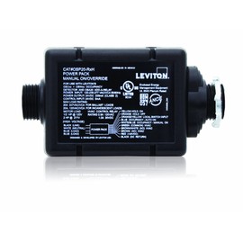 Leviton Occupancy Sensor Power Pack, Dry Contact Relay, Input Override, OSP20-RDH, Black
