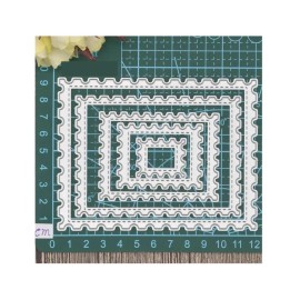 Unbranded Metal Cutting Die: Rectangle Nesting Layering Metal Cutting dies