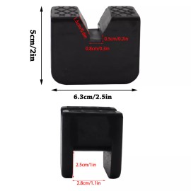 XUKEY 2x Axle Jack Stand Pad Adaptor Sill Damage Protector Slotted Frame Rail 3 Ton US