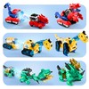 iPlay, iLearn Kids Dinosaur Transforme Robot Toy, Magnetic Construction Trucks