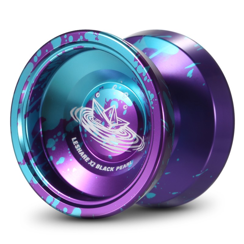 2pcs Aluminum Alloy Yoyo Ball Competitive Yoyoball with Bearing Strings
