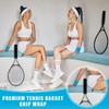 Blueweenly 4 Pcs Tennis Racket Handle Covers Black Tennis Racket