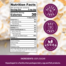 Judee's 8 Pack Superfine Caster Sugar - 5 lbs (40 lbs Total) - Delicious and 100% Gluten-Free - Bakers Sugar for Homemade Treats, Baked Goods, and Toppings - Airy and Smooth