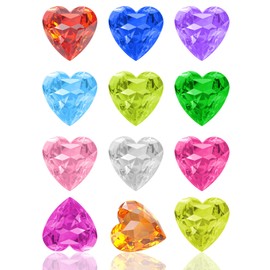 Vicloon 12PCS Diving Gems Toys for Swimming Pool,Treasure Hunt Gem,Colorful Acrylic Gemstones for Crafts Party Summer Swimming Toys Birthday Party Prizes Favors