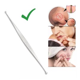 Lobo Professional Extractor De Comedones, Puntos Negros Doble Punta Redonda