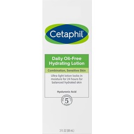 Cetaphil - Loción hidratante diaria con ácido hialurónico, 3.0 onzas líquidas