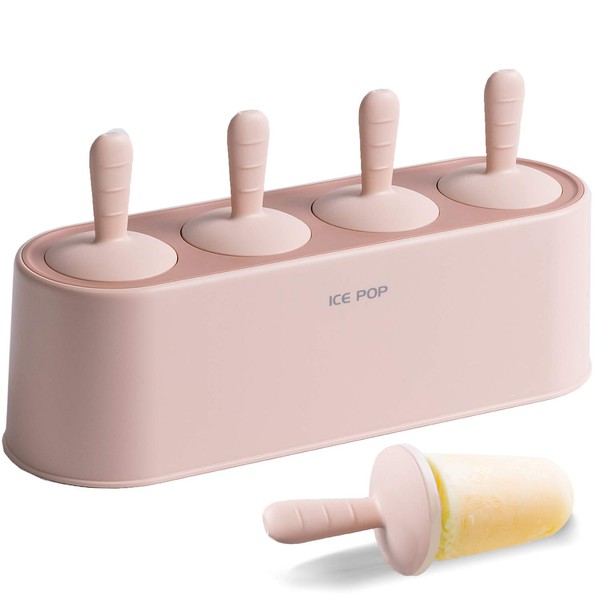 Juego de 4 moldes de silicona caseros para hacer paletas