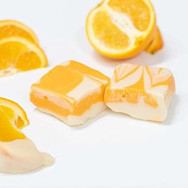 Valley Fudge, Orange Cream, Fresh Artisan Fudge, Real Butter, Gourmet Candy, Half Pound Package