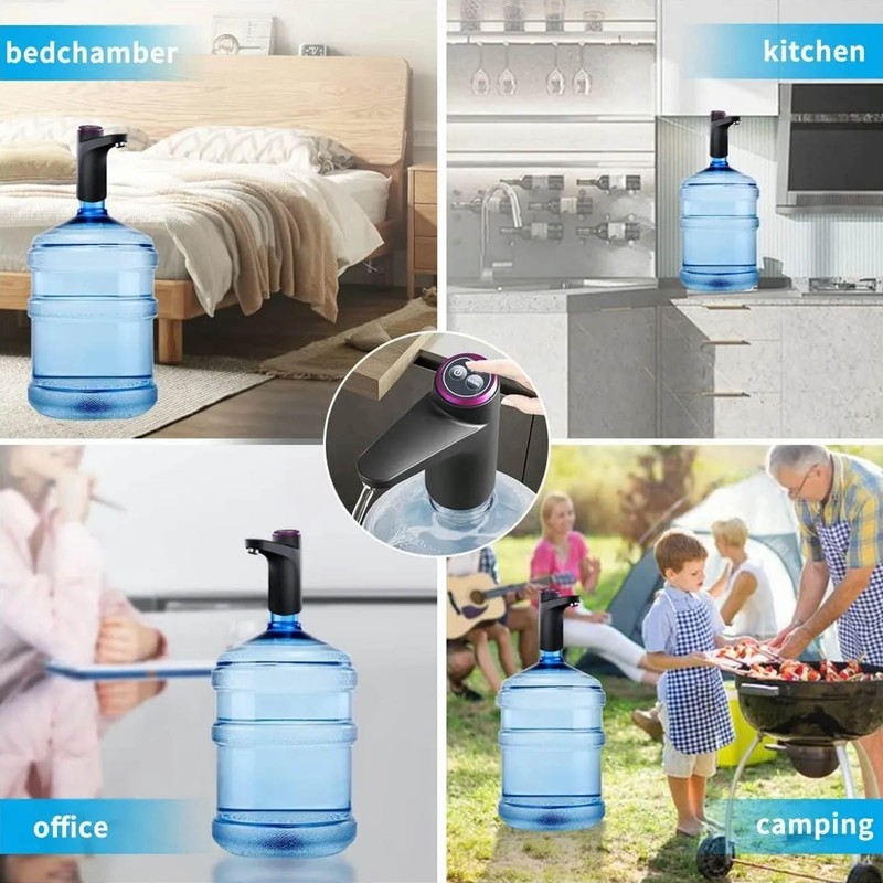 Water Bottle Dispenser BPA Free Quiet 4W 1200mAh Battery Portable