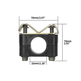 RUTU Steering Shaft Holder for ATV, OEM Steering Shaft Bracket Steering Stem Clamp Fit for Sportster Road King Cruisers Choppers Husaberg Dirt Bike
