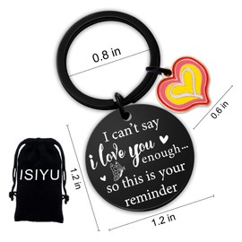 isiyu Boyfriend Girlfriend Naughty Anniversary Mens Gifts for Him Her Women Men Valentines Day Couples Birthday Christmas Key Chain Fiance Husband Wife Gifts Regalos Para Hombre Stocking Stuffers
