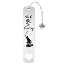 Metal Cat Bookmark, Cat Bookmarks for Women Zinc Alloy Book Marks for Reading Women Pet Lovers Cute Cat Book Marker with Heart Pendent Bookish Funny Animals Bookmark for Book Lovers Gift