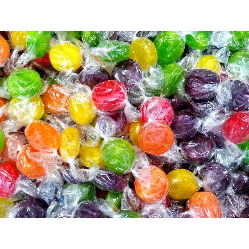 Assorted Fruit Buttons - 2 lbs of Bulk Individually Wrapped