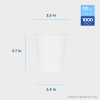 Karat 10oz Paper Hot Cups - White (90mm) - 1,000