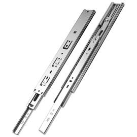 meite 10-Inch to 22-Inch Drawer Slides Side-Mount Ball Bearing Soft Close Function Full Extension Telescopic Slides for Kitchen Cabinets Furniture Heavy Duty Slides (1 Pair, 10 Inch)