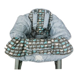 PLAYETTE Shopping Trolley and High Chair Cover Elephant, Multi