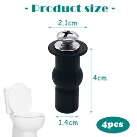 2 Pairs Toilet Seat Fixed Screw, Universal Toilet Seat Attachment Set, Toilet Seat Screws Accessories, Screws for Toilet Seat, Toilet Seat Attachment, Toilet Seat Screws Accessories