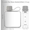 yesSMI 1Pc Slim Square Travel Water Bottle, Flat Drink Cup,